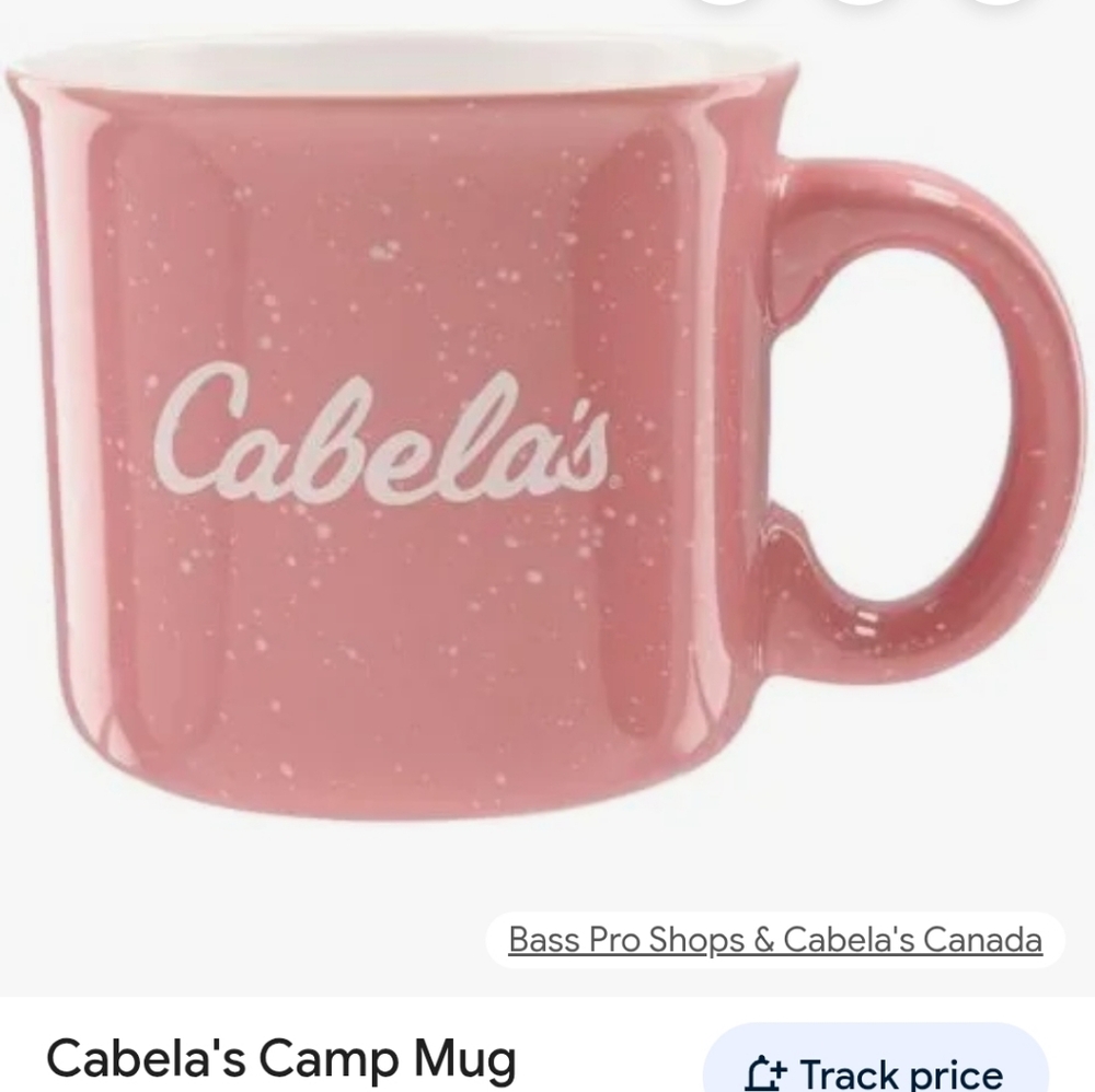 Cabela's Pink Speckled Camp Mug